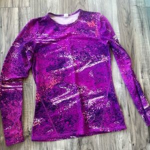 Champion Cold Gear Duo Dry Long Sleeved Top in Purple and Pink Size Medium